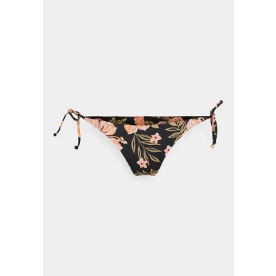 Abbildung von Billabong Hooked ON Tropics TIE Tanga Bikinihose, Damen, Größe: XL, Black pebble