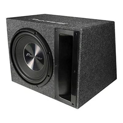 Abbildung von Pioneer TS A300B Bassreflex Gehäusesubwoofer (1500 W), IMPP Membran für eine optimierte Basswiedergabe, Kontinuierliche Ausgangsleistung 500 W, Schwarz