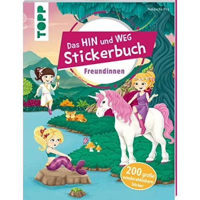 Abbildung von Das Hin und weg Stickerbuch Freundinnen: Mit 200 wiederablösbaren großen Stickern