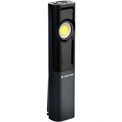 Abbildung von Ledlenser iW7R Arbeitsleuchte LED, aufladbar, IP54, 600 Lumen, Flood Spot Modus, flexible Halterung, Standfuß mit Magnet, Kippmechanismus, Ladestation, Arbeit Handwerker