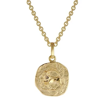 Abbildung von trendor 75905 01 Sternzeichen für Kinder Steinbock Gold 333 Anhänger + Kette