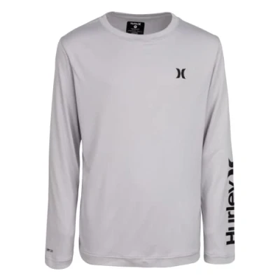 Abbildung von Hurley Jungen Hrlb Icon Heather UPF L/S Top T Shirt, Erika Grau, L