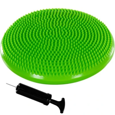 Abbildung von MOVIT Ballsitzkissen DYNAMIC SEAT inkl. Pumpe, Durchmesser 33cm, grün, schadstoffgeprüft, Luftkissen Noppenkissen Balance Kissen