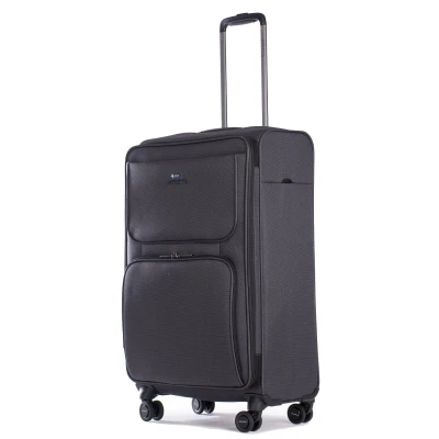 Abbildung von Stratic Bendigo Light + Weichschalen Koffer M black mit 4 Rollen Weichgepäck