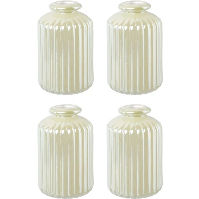 Abbildung von Creativ deco Kerzenhalter &quot;Weihnachtsdeko&quot;, (4 St.), Glas mit hübscher Reliefstruktur