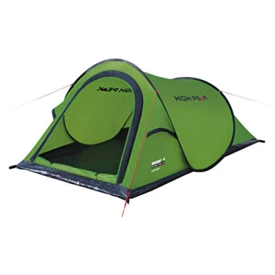 Abbildung von High Peak Wurfzelt Campo 2, Pop Up Zelt für 2 Personen, Festivalzelt mit Wannenboden, super leichtes Schnellöffnungs Wurfzelt, 1500 mm wasserdicht, Ventilationsystem, Moskitoschutz