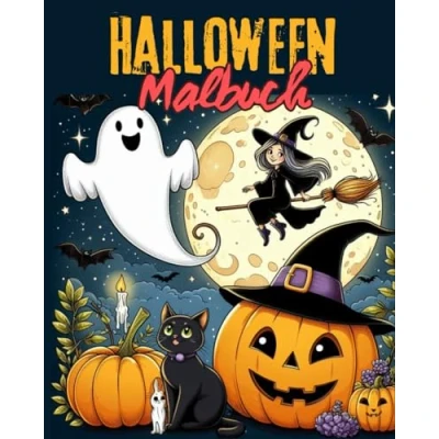Abbildung von Halloween Malbuch: 30 gruselig schöne Motive zum Ausmalen für Kinder ab 4