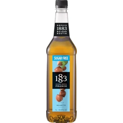 Abbildung von 1883 Haselnuss Sirup Zuckerfrei Ohne Zucker Qualität aus Frankreich 1 Liter PET Flasche Vegan