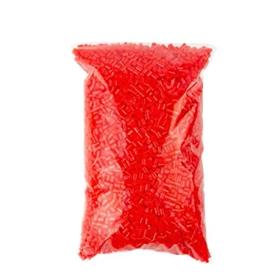 Abbildung von PSYWORK 100g Schwarzlicht Acrylglas Granulat Rot