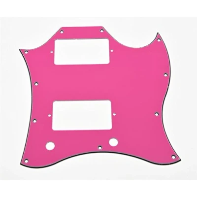 Abbildung von KAISH American Standard SG Full Face Pickguard Guitar Pick Guard for USA Special Pink 3 lagig