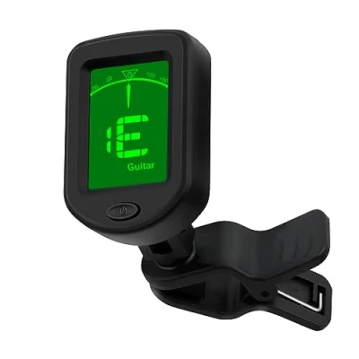 Abbildung von stimmgerät Gitarre, Clip Tuner Gitarre Akkurate Chromatic Tuner,Gitarrenkapodaster/ zum Anklipsen für Bass, Violine, Ukulele, chromatisch