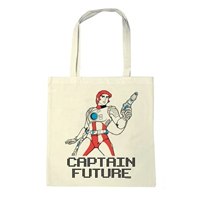 Abbildung von Logoshirt Captain Future Shopping Bag, Größe: One Size, Naturfarben