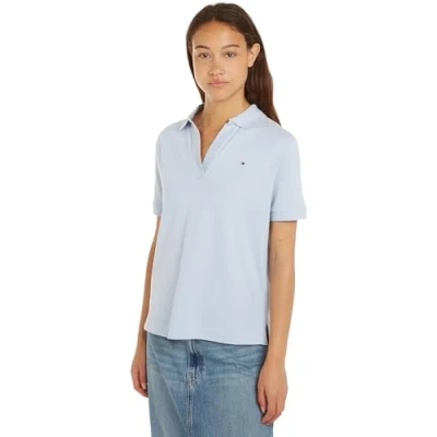 Abbildung von Tommy Hilfiger RLX OPEN Placket SS Poloshirt, Damen, Größe: XL, Lagune