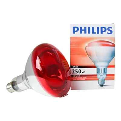 Abbildung von Philips IR 250R R125 E27 Infrarotlampe Wärmelampe 250 Watt