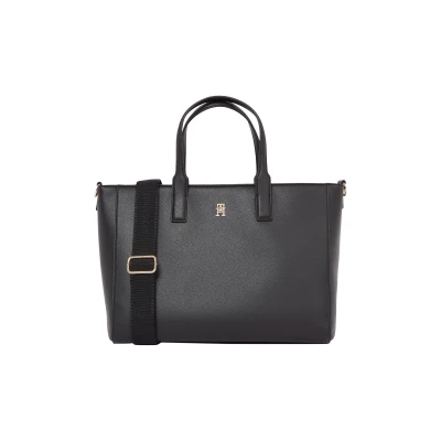 Abbildung von Tommy Hilfiger Logotape Satchel Handtasche, Damen, Größe: One Size, Black