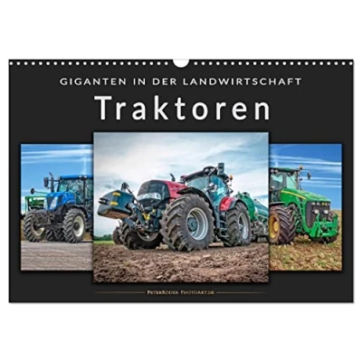 Abbildung von Traktoren Giganten in der Landwirtschaft (Wandkalender 2025 DIN A3 quer), CALVENDO Monatskalender