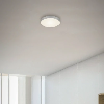 Abbildung von BRILONER LED Deckenlampe rahmenlos, Deckenleuchte, Aufbauleuchte, warmweiße Farbtemperatur, Ø212 mm, Weiß