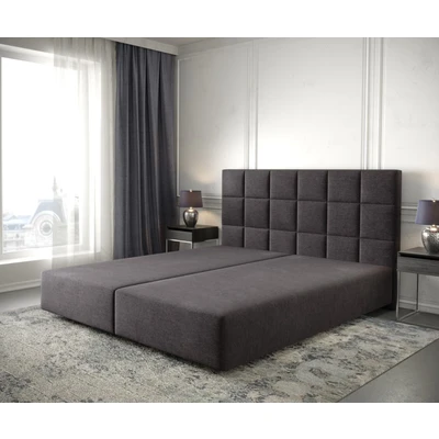 Abbildung von DELIFE Boxspringbett Dream Fine, Mikrofaser Schwarz 180x200 cm