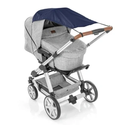 Abbildung von reer ShineSafe Sonnensegel für den Kinderwagen, Sonnenschutz viele Modelle, blau