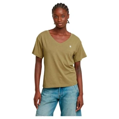 Abbildung von G STAR V Shirt Open Relaxed mit Logo Druck