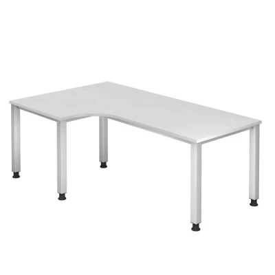 Abbildung von HAMMERBACHER höhenverstellbarer Schreibtisch VQS82/W/S weiß