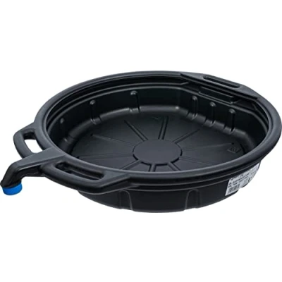 Abbildung von BGS 9980 Öl Auffangwanne mit Ausgießer 15 l Durchmesser: 570 mm Höhe: 120 Material: HDPE schlagfest