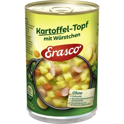 Abbildung von Erasco Kartoffel Topf mit Würstchen, 3er Pack (3 x 400 g)