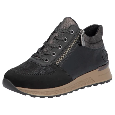 Abbildung von Rieker Sneaker high, Damen, Größe: 42, Schwarz Schuhe