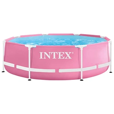 Abbildung von Intex Metallrahmen Pool 244 x 76 cm rosa