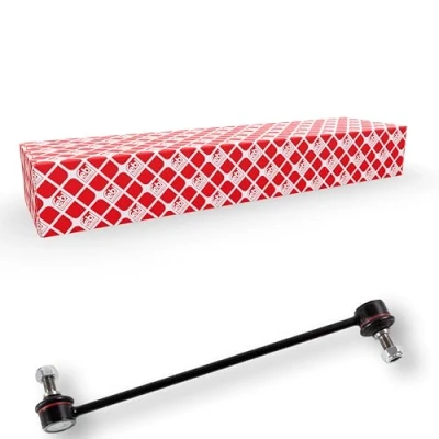 Abbildung von febi BILSTEIN 33760 Koppelstange Vorderachse links, rechts 282 M10 x 1,25 Plus mit selbstsichernder Mutter Stahl silber