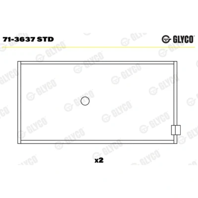 Abbildung von GLYCO 71 3637 STD Pleuellager