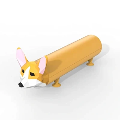 Abbildung von Powerbank Power Pet Externer Akku für Smartphones Laden mit 4800 mAh Ladegerät 2 Handyakkus Portable Akkubank Soft Touch 2A Schnelladefunktion Externe Bank Corgi Mob