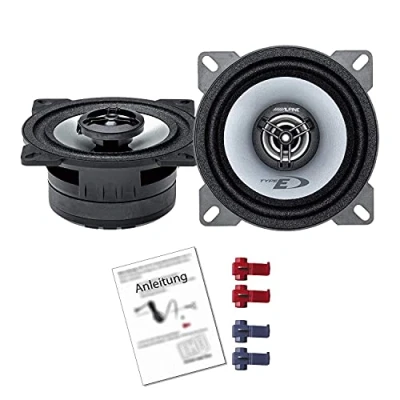 Abbildung von Alpine Auto Lautsprecher Boxen SXE 1025S 360 Watt 10 cm 2 Wege Koax passend für Peugeot 206cc Cabrio 2000 2007 Seiten Heck