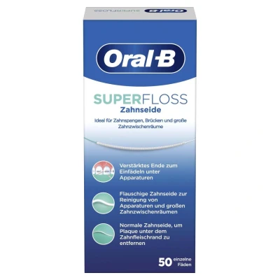 Abbildung von Oral B Super Floss Zahnseide 50 Fäden