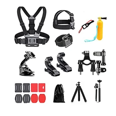 Abbildung von AolKee 20 in 1 Zubehörset für Action Kameras, Zubehör GoPro, kompatibel mit GoPro Hero 9 8, Max 7 6 5 4, DJI Osmo Action, Insta 360, AKASO, APEMAN, SJCAM, Campark