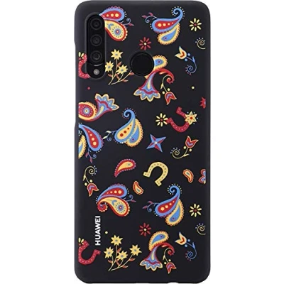 Abbildung von Cover PC Case für Huawei P30 Lite, Floral Black