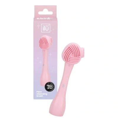 Abbildung von ilu Silicone Face Cleansing Brush Multi Textured Pink