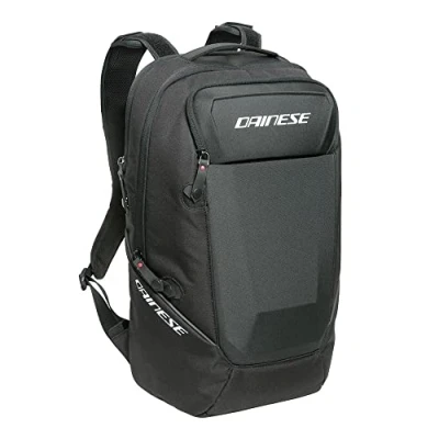 Abbildung von Dainese D Essence Backpack, Schwarzer Motorrad Rucksack, 22.2L Reiserucksack, Praktisch, Geräumig und Leicht, Motorradrucksack für Büro, Schule, Arbeit, mit PC Laptopfach, Unisex, Schwarz