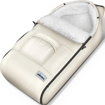 Abbildung von KIDUKU Winterfußsack für Kinderwagen Buggy Babyfußsack waschbar Fußsack Babyschale mit Reißverschluss &amp; Tasche