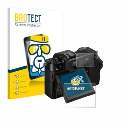 Abbildung von BROTECT Schutzglas für Fujifilm GFX100S II (Display + Schulterdisplay) Schutzfolie Panzer Folie Glas [Extrem Kratzfest 9H, Anti Fingerprint,