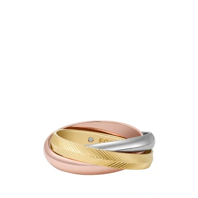 Abbildung von Fossil Harlow Ring, Damen, Größe: 52, Silver gold