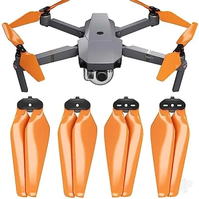 Abbildung von Master Airscrew Stealth Propeller kompatibel mit DJI Mavic Pro &amp; Platinum Orange, 4 Stück