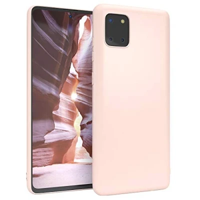 Abbildung von EAZY CASE Handyhülle Silikon mit Kameraschutz kompatibel Samsung Galaxy Note 10 Lite in Hellrosa, Rosa, Ultra dünn, Slimcover, Silikonhülle, Hülle, Softcase, Backcover