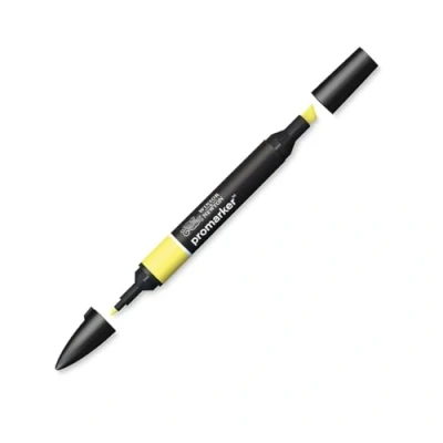 Abbildung von Winsor &amp; Newton &quot; ProMarker 0203254 Professioneller Layoutmarker 2 Spitzen, fein breit für Zeichnungen, Design Layouts Tulpengelb