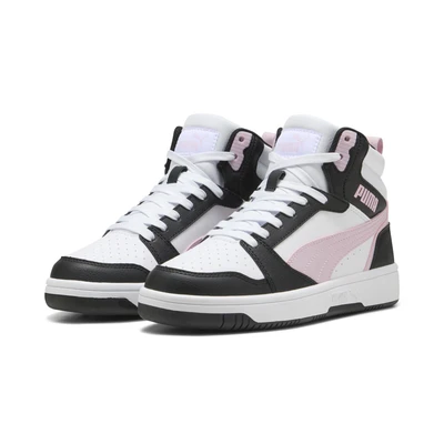 Abbildung von Puma Rebound Sneaker high, Größe: 35.5, White rose mauve black Hochwertiges lederimitat