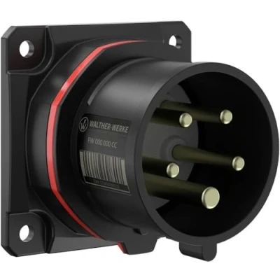 Abbildung von Einbausteckdose CEE 5P 16A 380V H6 75x75 S