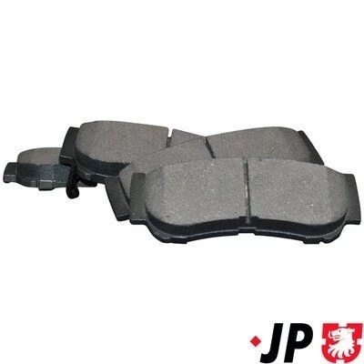 Abbildung von JP GROUP 3563700710 Bremsbelagsatz Hinterachse mit akustischer Verschleißwarnung HYUNDAI: H 1 / Starex MPV, Santa Fe 2, I