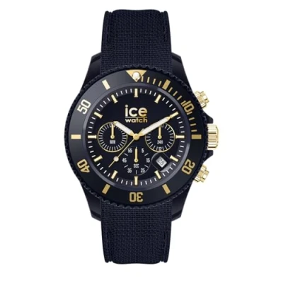 Abbildung von ICE Watch chrono Dark blue gold Blaue Herrenuhr mit Plastikarmband 021601 (Medium)