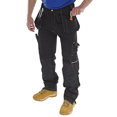 Abbildung von Arbeitshose, Bundhose, Cargohose Schwarz 250 g/m², Size: UK34, EU44