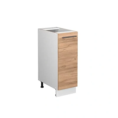 Abbildung von Vicco Apothekerschrank Fame Line, Goldkraft Eiche/Weiß, 30 cm ohne Arbeitsplatte